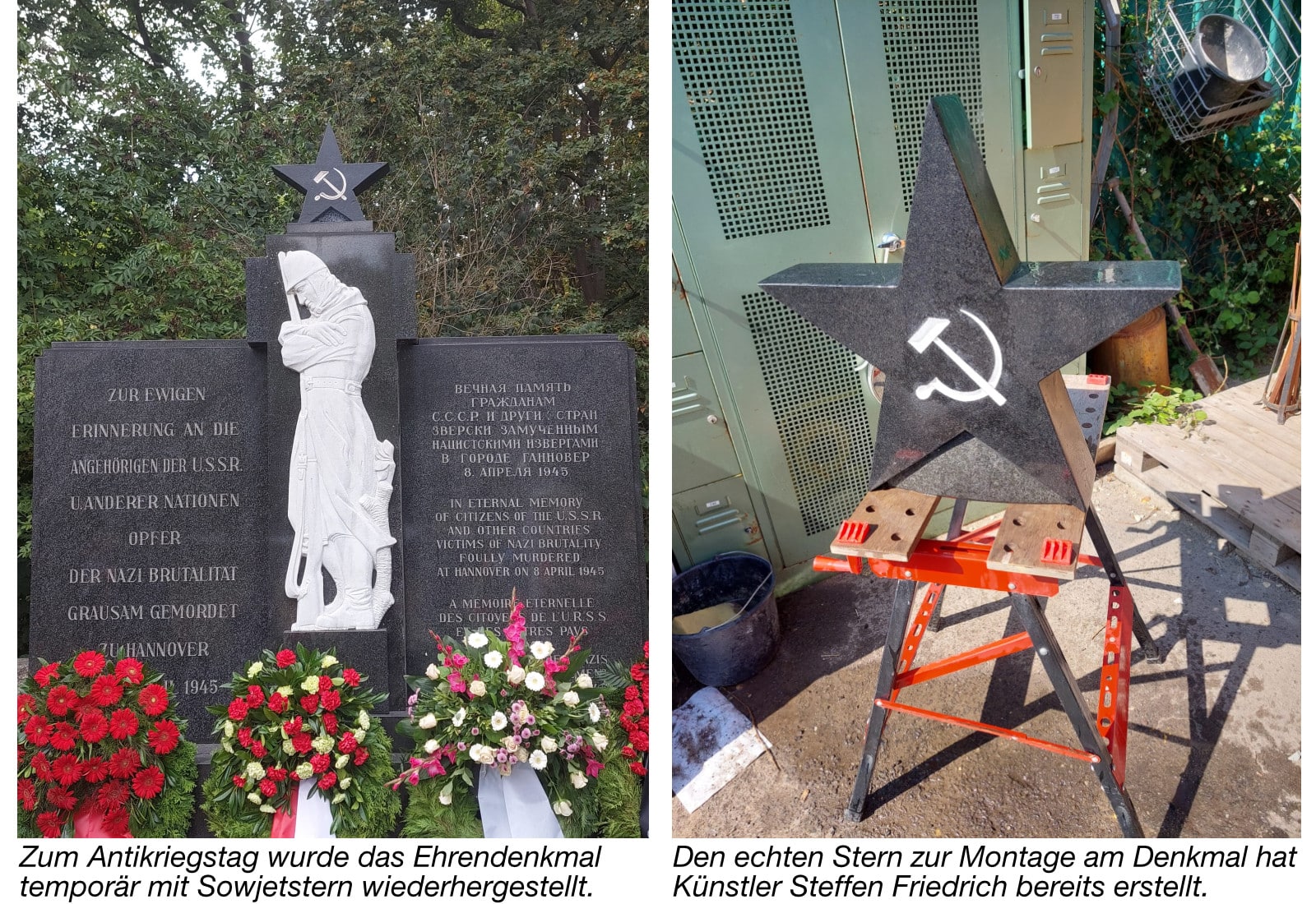 Ehrendenkmal mit Sowjetstern